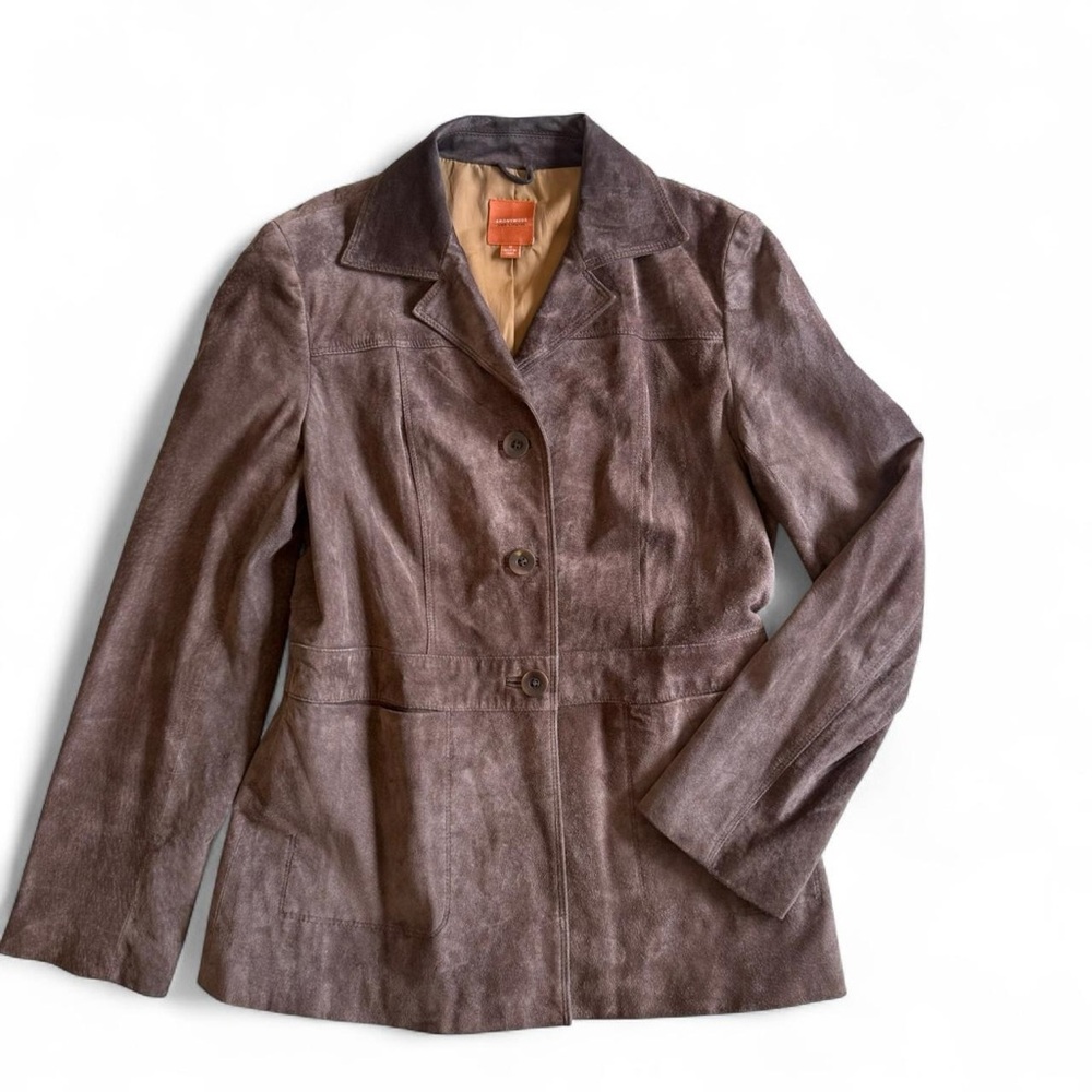 Beautiful anonymous by John Carlisle suede chocolate brown vintage jacket